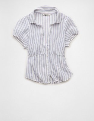 AE Short-Sleeve Button-Up Shirt