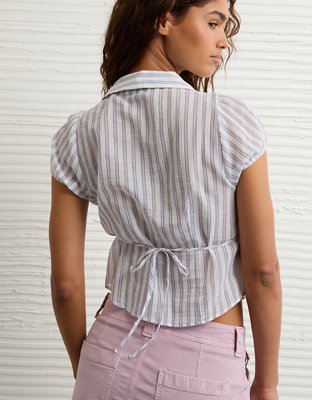 AE Short-Sleeve Button-Up Shirt