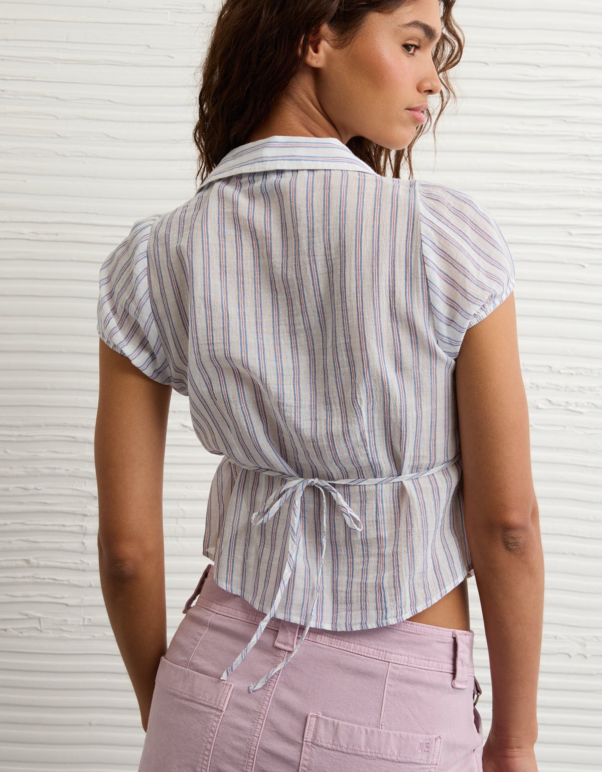 AE Short-Sleeve Button-Up Shirt - image 2