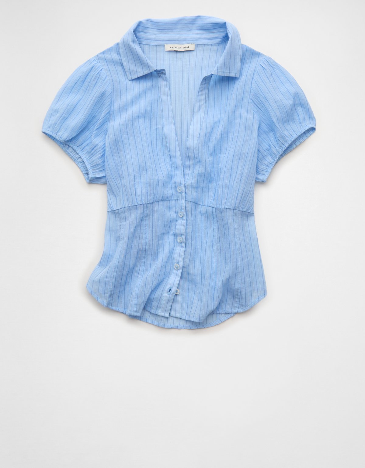 AE Short-Sleeve Button-Up Shirt - image 3