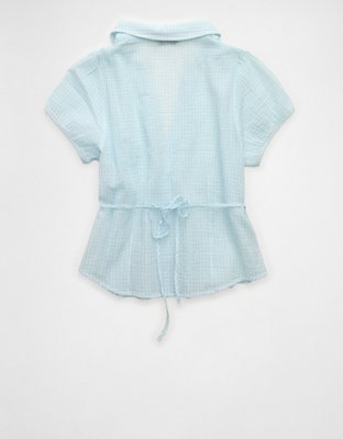 AE Short-Sleeve Button-Up Shirt