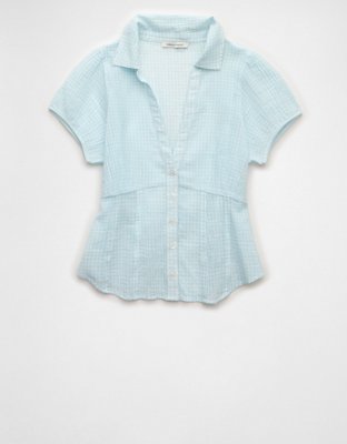 AE Short-Sleeve Button-Up Shirt