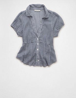 AE Short-Sleeve Button-Up Shirt