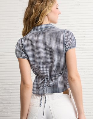 AE Short-Sleeve Button-Up Shirt