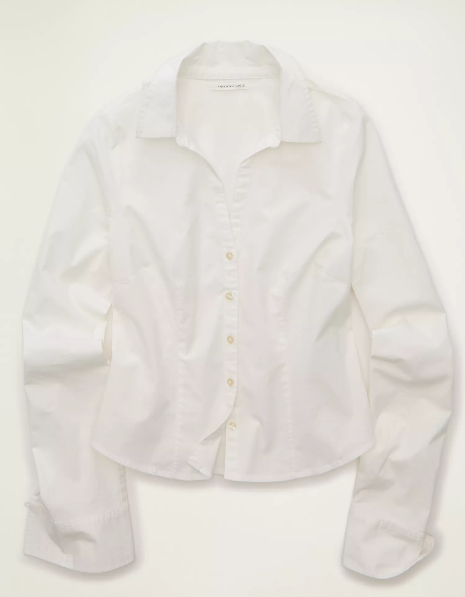 AE Fitted Poplin Button-Up Shirt - thumbnail 3