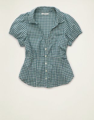 AE Short-Sleeve Button-Up Shirt