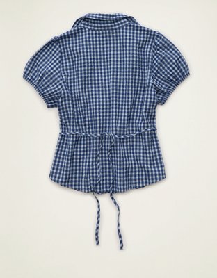 AE Short-Sleeve Button-Up Shirt | American Eagle