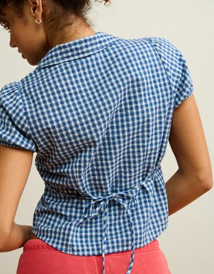 AE Short-Sleeve Button-Up Shirt