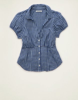 AE Short-Sleeve Button-Up Shirt