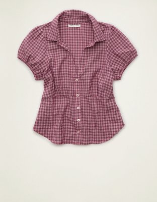 AE Short-Sleeve Button-Up Shirt
