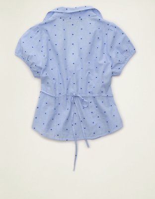 AE Short-Sleeve Button-Up Shirt | American Eagle