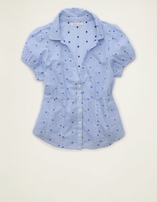 AE Short-Sleeve Button-Up Shirt