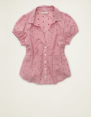 AE Short-Sleeve Button-Up Shirt