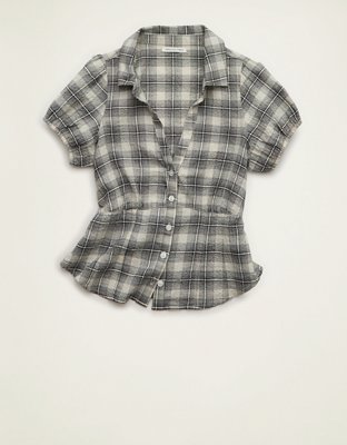 AE Short-Sleeve Button-Up Shirt