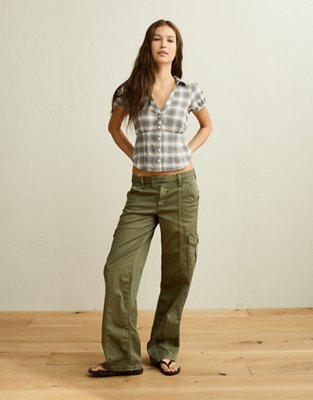AE Short-Sleeve Button-Up Shirt