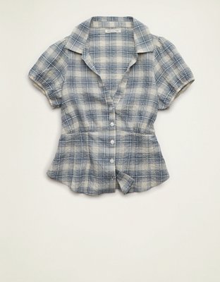 AE Short-Sleeve Button-Up Shirt