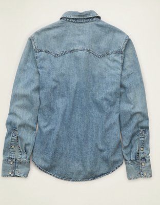 AE Throwback Denim Button-Up Shirt