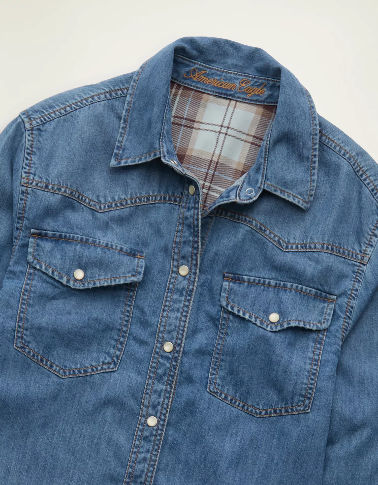 AE Throwback Denim Button-Up Shirt - thumbnail 6
