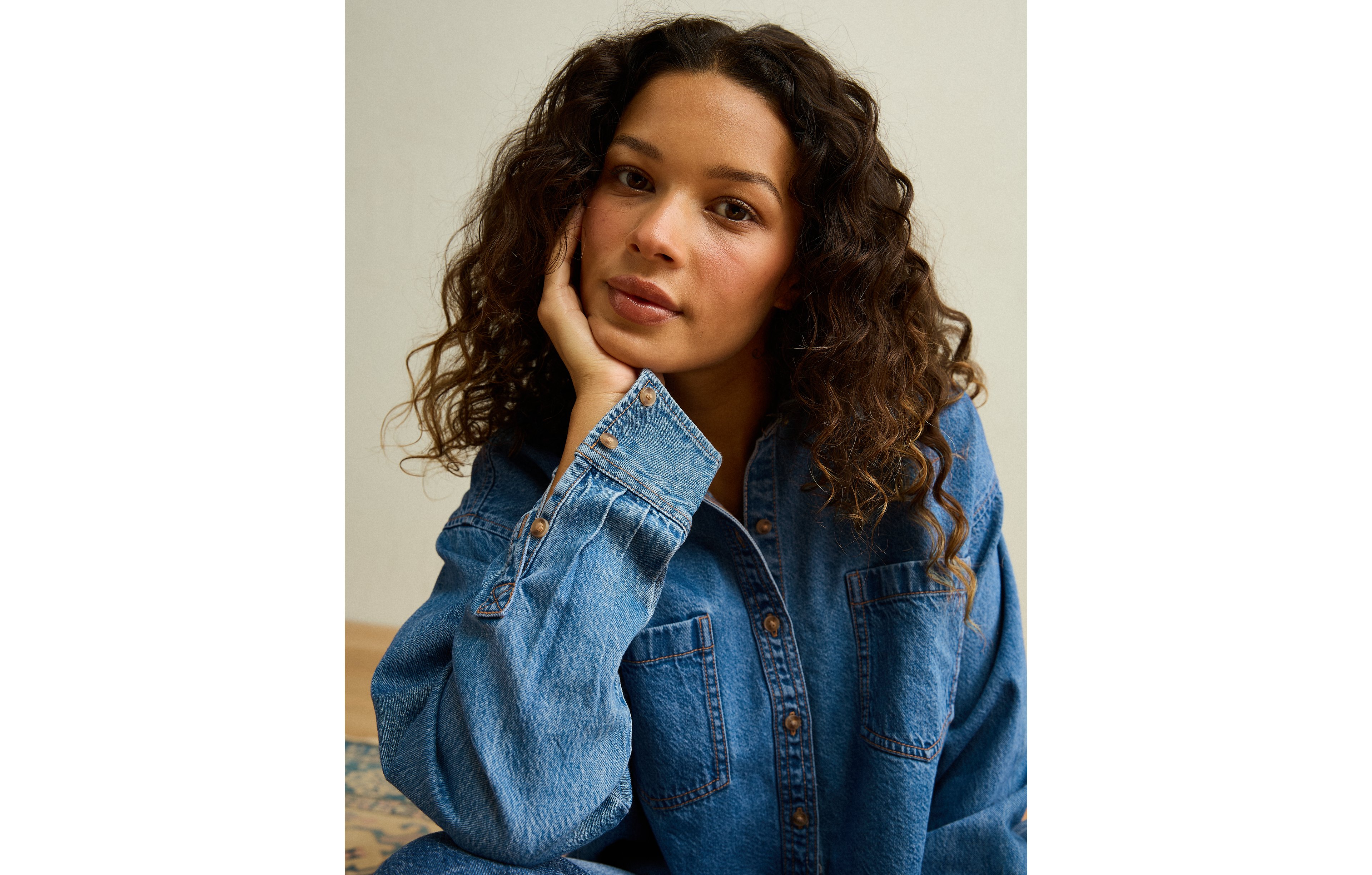 AE Cropped Button-Up Shirt