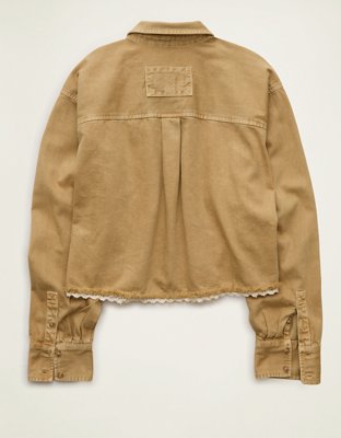 AE Cropped Button-Up Shirt