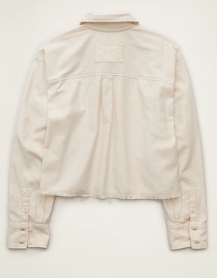 AE Cropped Button-Up Shirt