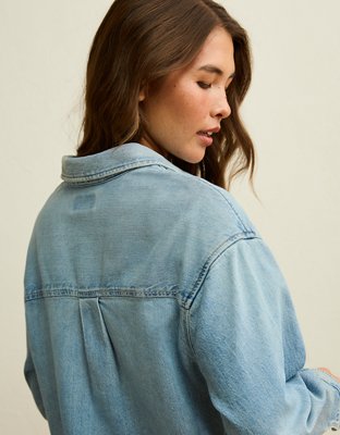 AE Oversized Denim Shacket