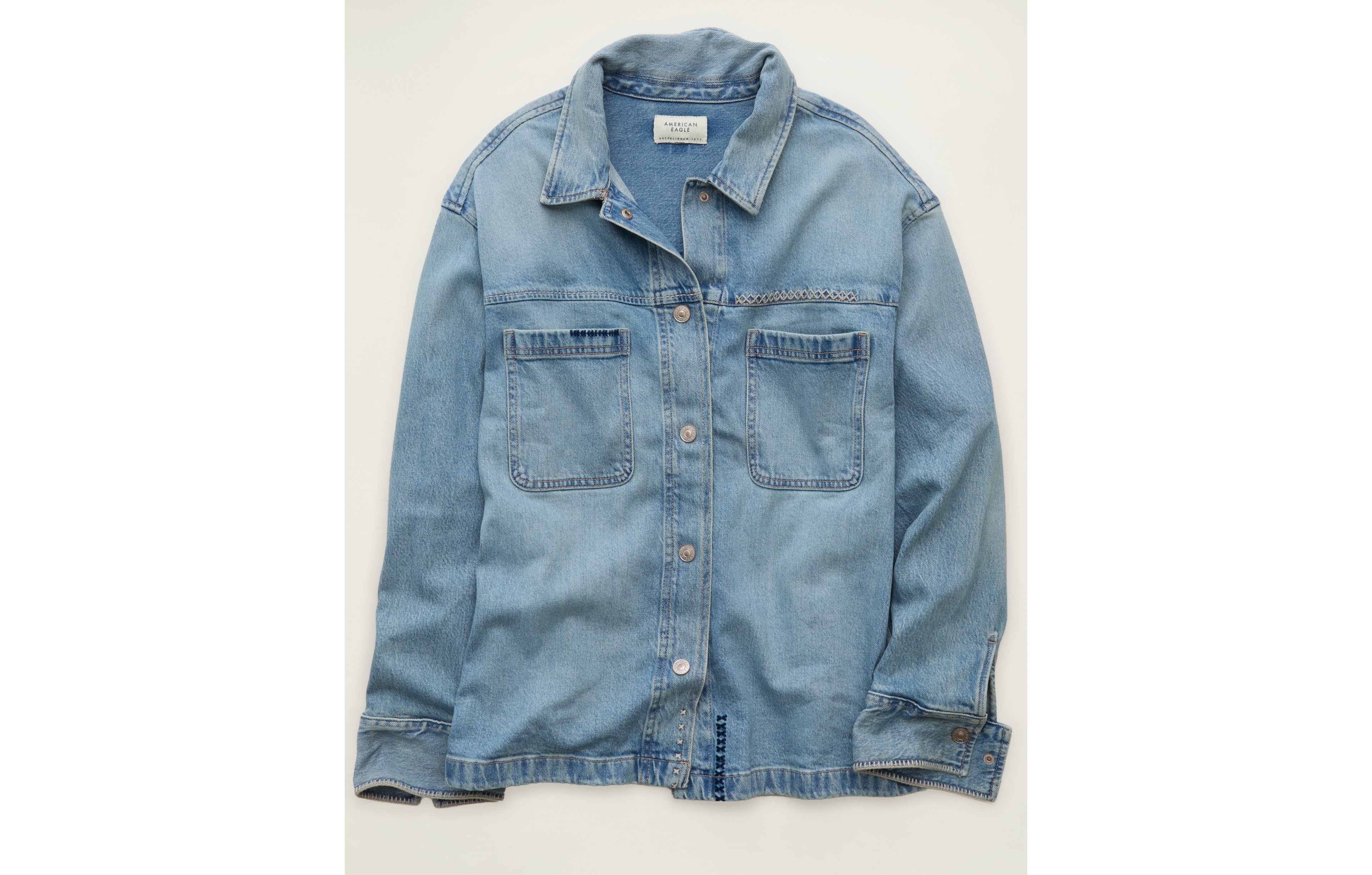 AE Oversized Denim Shacket