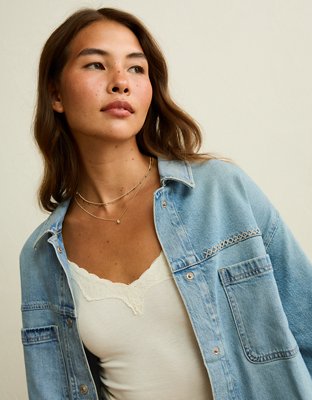 AE Oversized Denim Shacket