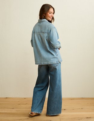 AE Oversized Denim Shacket
