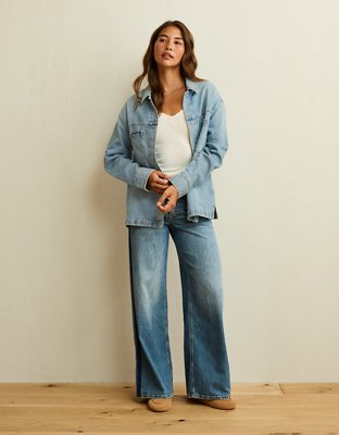 AE Oversized Denim Shacket
