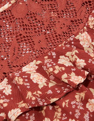 Женские блузки American Eagle AE Floral Lace Blouse — фото 6