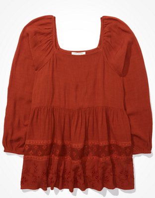 Женские топы American Eagle AE Square Neck Tunic Top — фото 3