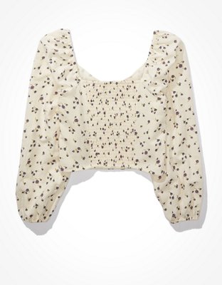Женские блузки American Eagle AE Fitted V-Neck Blouse — фото 4