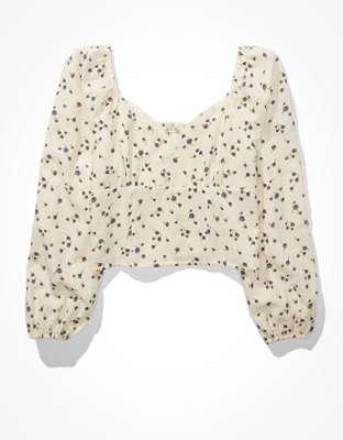 Женские блузки American Eagle AE Fitted V-Neck Blouse — фото 3