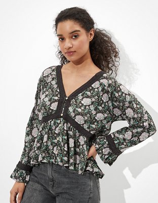 AE Lace Babydoll Top