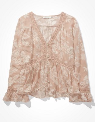 AE Lace Babydoll Top