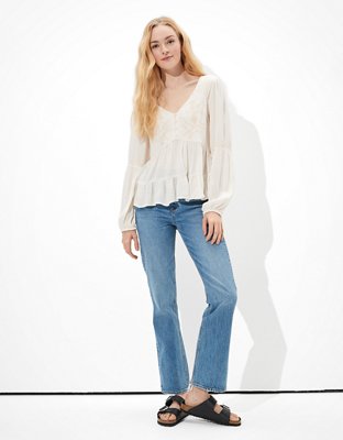 AE Embroidered Tunic Top