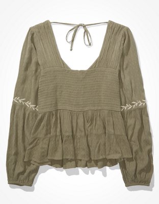 AE Embroidered Tunic Top