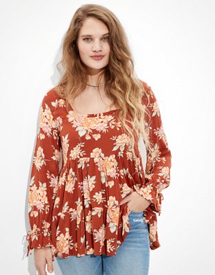 ae tiered babydoll dress