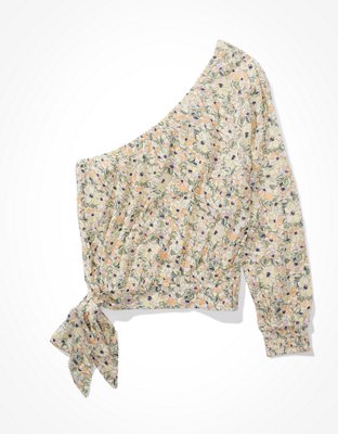 Женские блузки American Eagle AE One Shoulder Tie-Waist Blouse — фото 3
