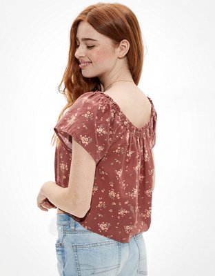 AE Off-The-Shoulder Blouse