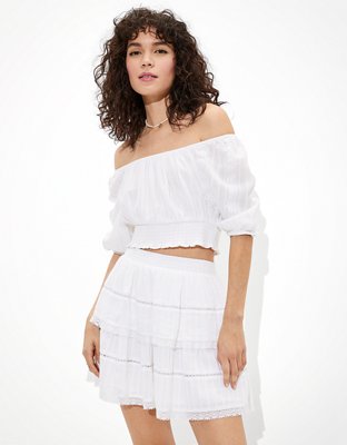 AE Puff-Sleeve Crop Top