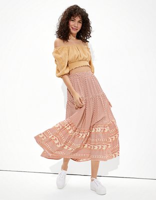 AE Puff-Sleeve Crop Top