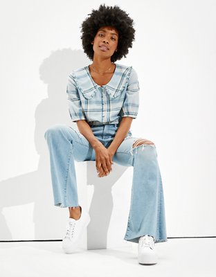 Женские блузки American Eagle AE Peter Pan Button-Up Blouse — фото 4