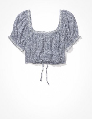 Женские топы American Eagle AE Tie-Front Cinch Cami — фото 3