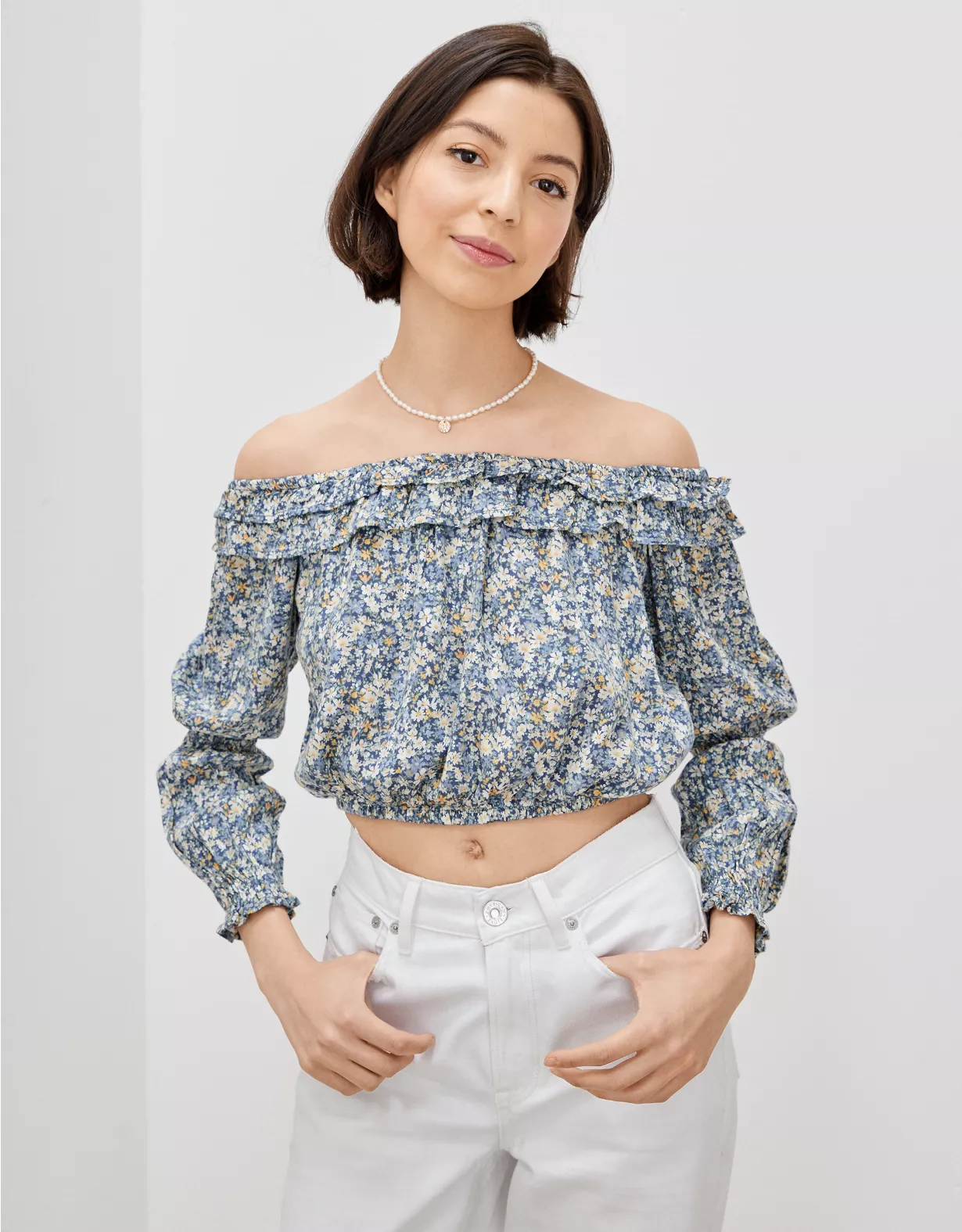 AE Off-the-Shoulder Blouse