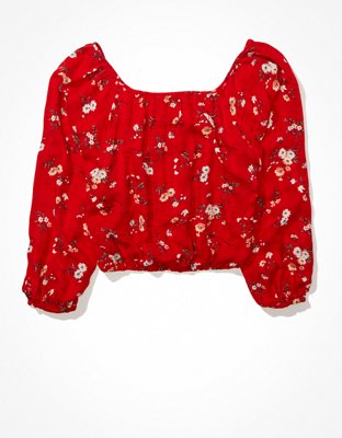 Женские блузки American Eagle AE Cinched Blouse — фото 4