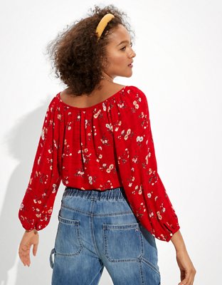 Женские блузки American Eagle AE Cinched Blouse — фото 2