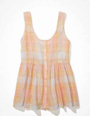 AE Oversized Button-Up Babydoll Tunic