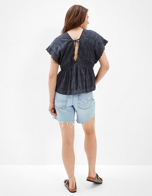 Женские блузки American Eagle AE V-Neck Baybdoll Blouse — фото 2
